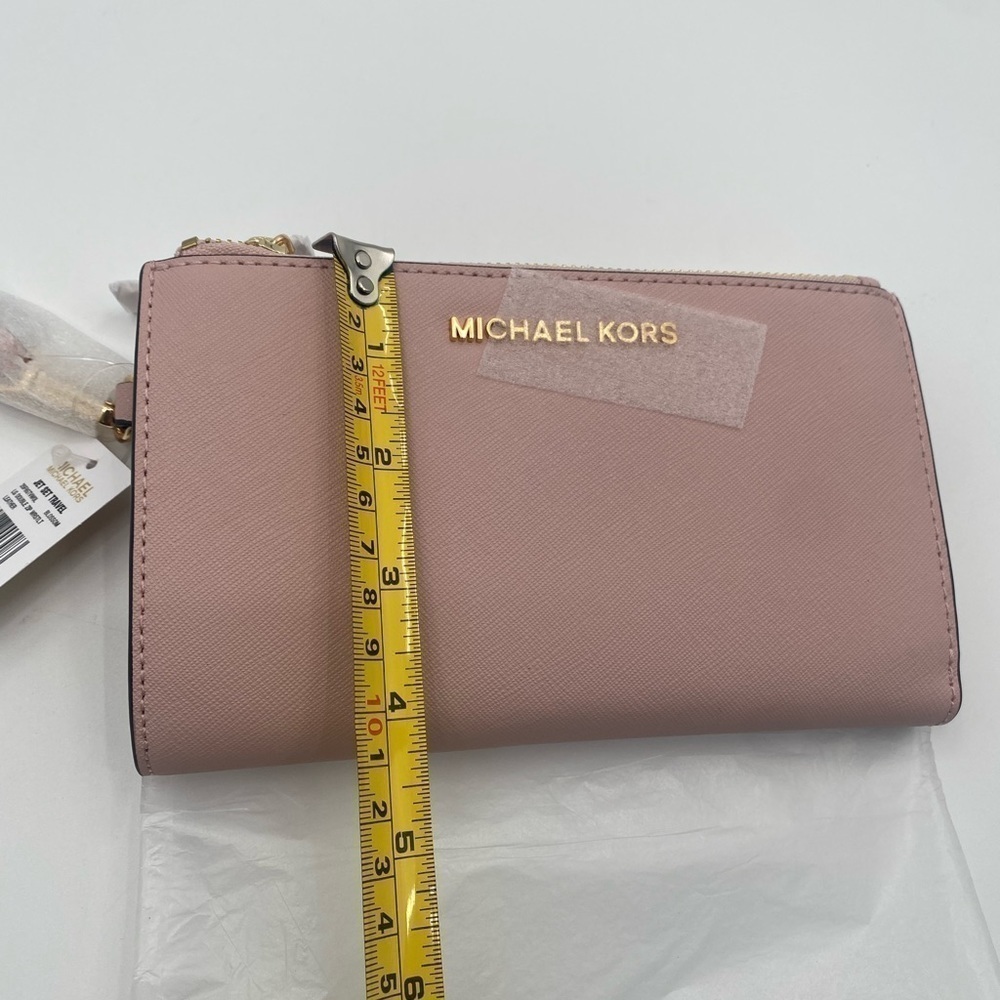 Michael Kors LG Double Zip Wristlet Leather NWT - Picture 11 of 16